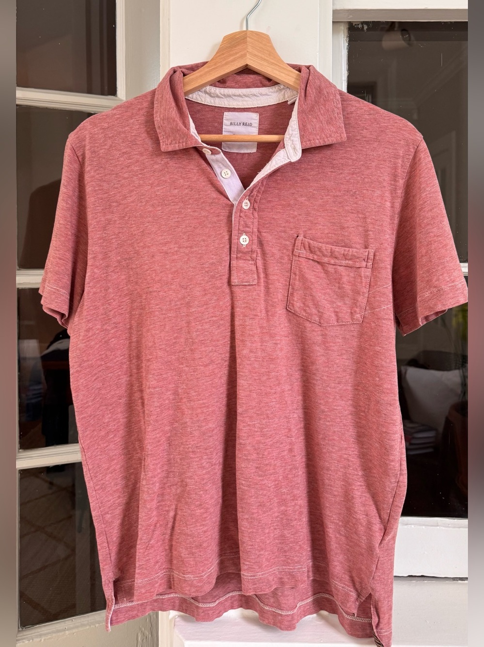 Billy Reid Lot of 3 Mens M Polos and Henley AS IS Flaws Disclosed Cotton Bundle
